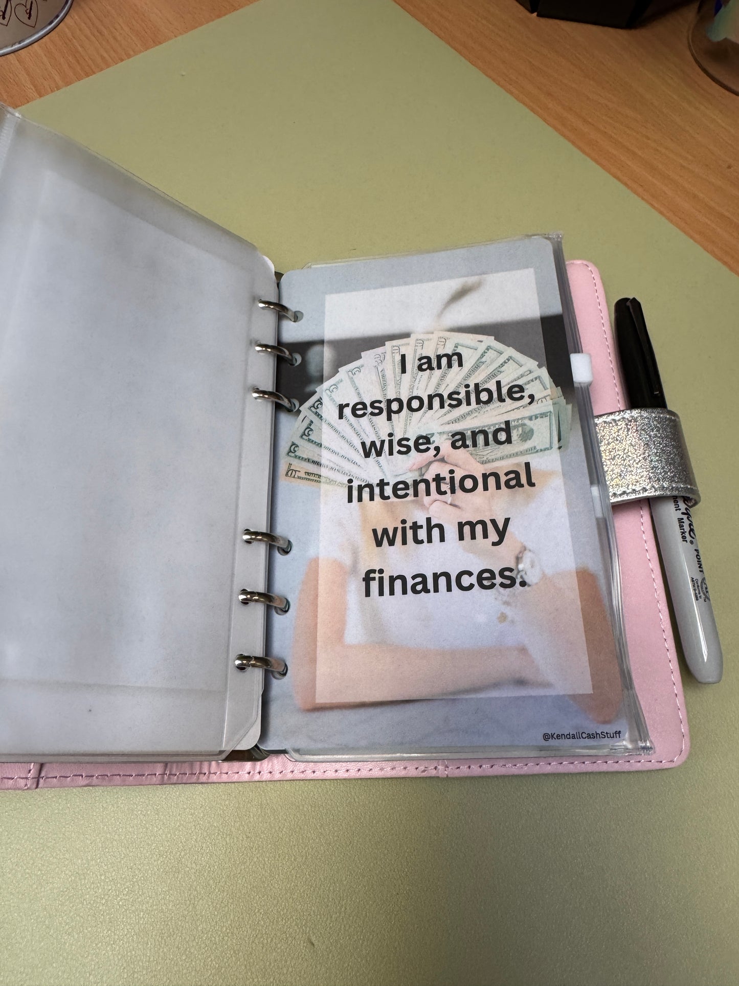 Money Affirmation Dashboards for Cash Stuffing Saving Binders