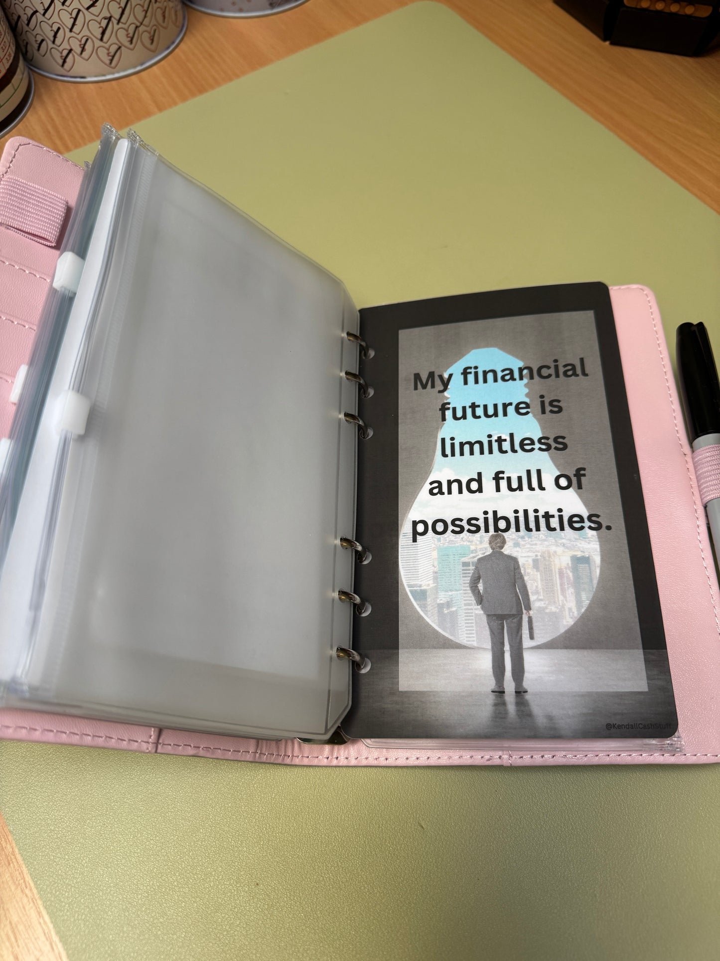 Money Affirmation Dashboards for Cash Stuffing Saving Binders
